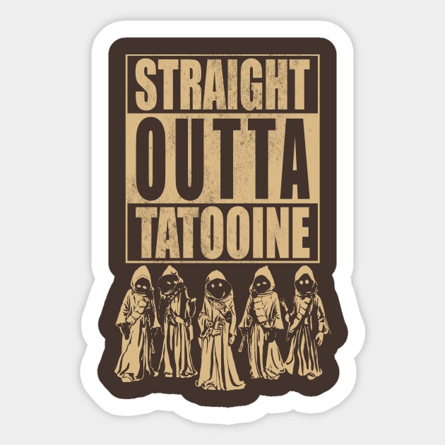 Straight Outta Tatooine Sticker by Pixhunter